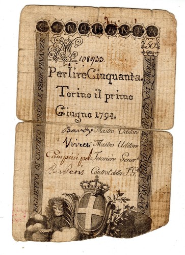Italy italia billet - billet, 50