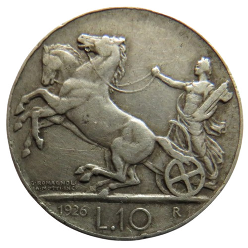 1926 italy silver - silver, lire