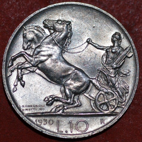 1930 italy lire - 10, vittorio