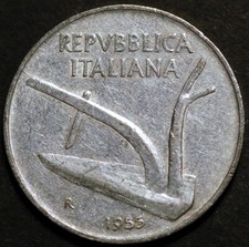 Italy 10 Lire 1955 KM# 93