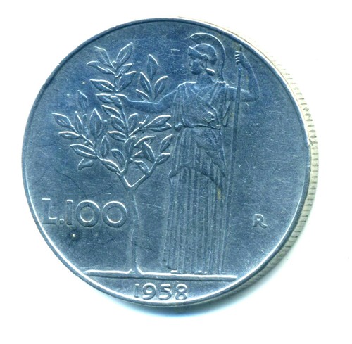Italy 100 lire - , 1958