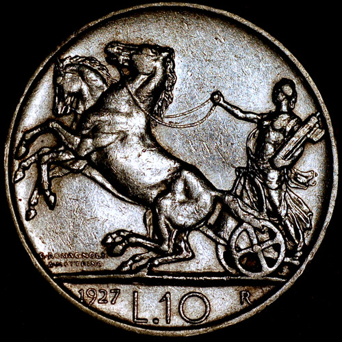 Italy lire 1927 vittorio - 10,