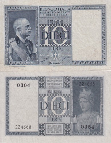 Italy lire 1939 - 25, c