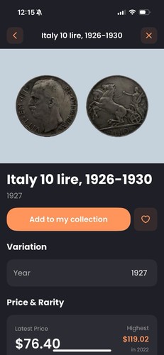 Italy lire coin - italy,