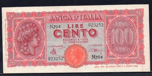 Italy 100 lira - 100,