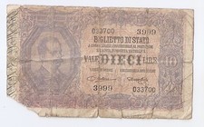 ITALY 10 lire (1888-1925) 1923