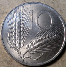 Italy 10 lire 1955