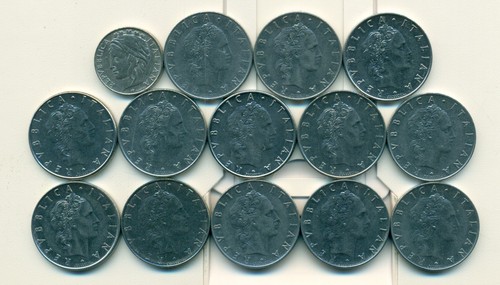 Lire coins from italy - 14, 50