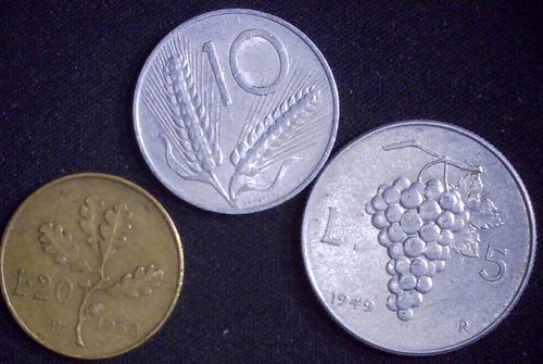 Italy coins various dates - coins-various, &