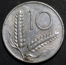 Italy 10 Lire 1955 KM# 93