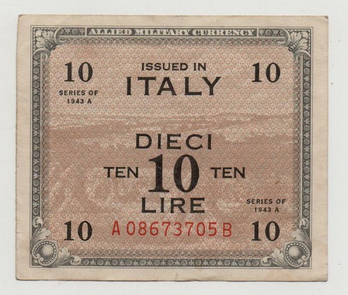 Italy lire 1943 pick - 10,