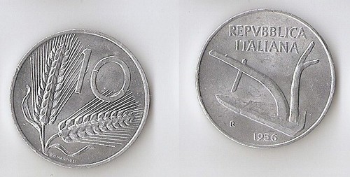 Italy lire 1956 - 1956, high