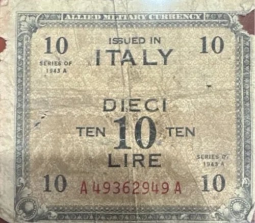 Italy lire 1943 - -, lire,